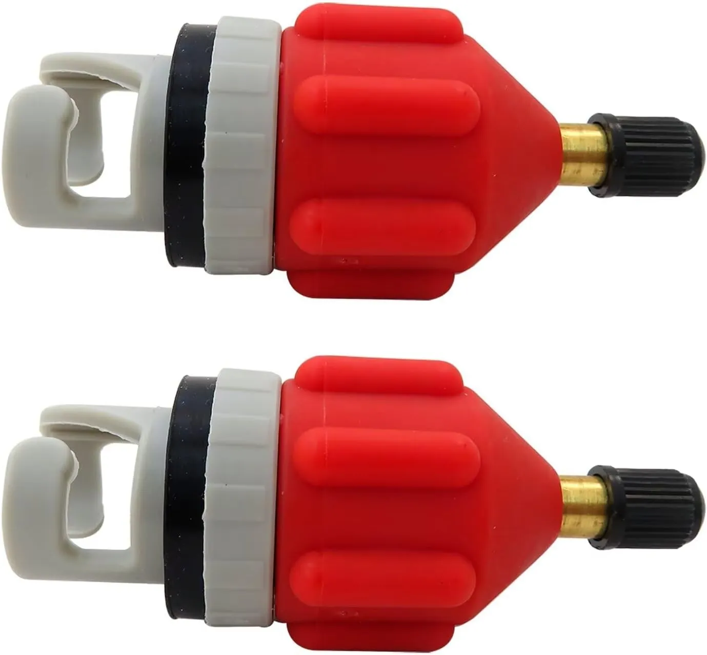 2Pcs Inflatable Boat SUP Pump Adapter, Premium Conventional Air Adapter, Sturdy SUP Air Adapter, Inflation and Strong Sealing SUP Pump Adapter, for Inflatable Boat, Paddleboard, Kayak, Orange