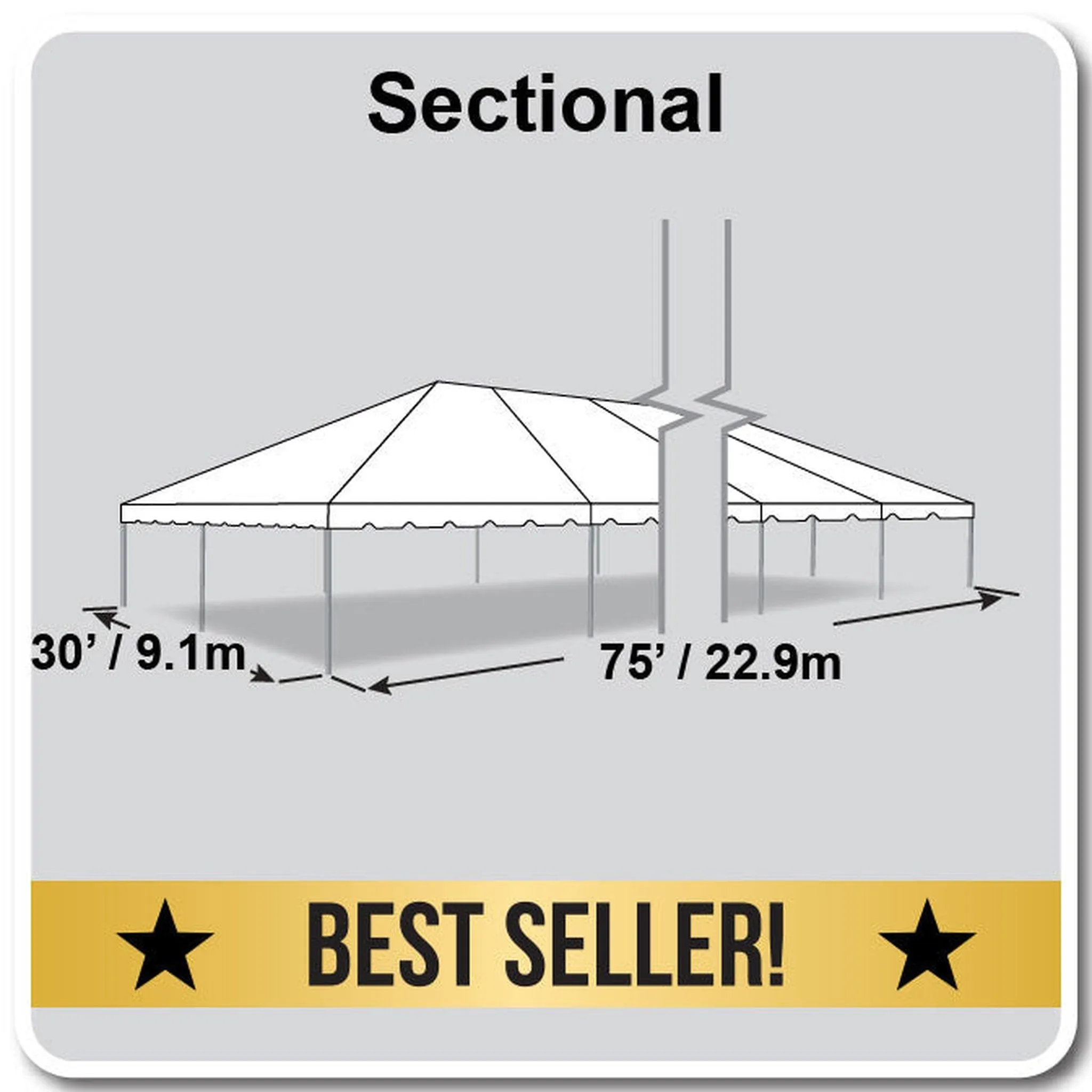 30x75 Classic Series Frame Tent