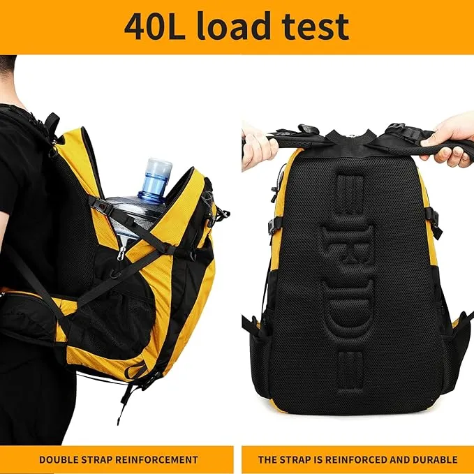 40L Waterproof Lightweight Hiking,Camping,Travel Backpack for Men Women
