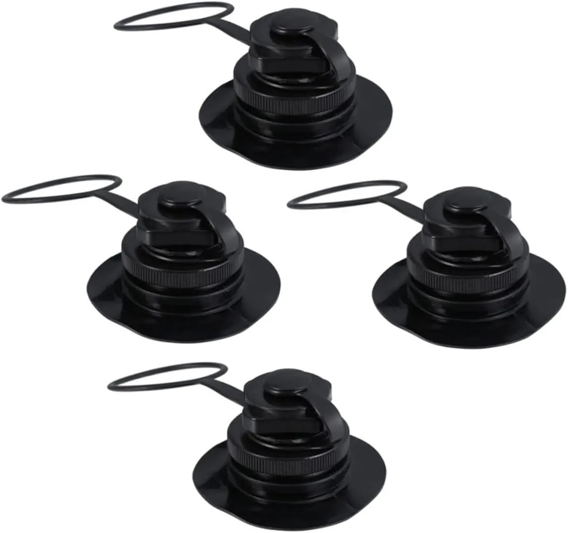 4Pcs Air Valves for Rafts Inflatable Boats Kayaks Tpu Spiral Nozzle One Way Inflation Design Leak Seal Easy Installation Reliable Performance