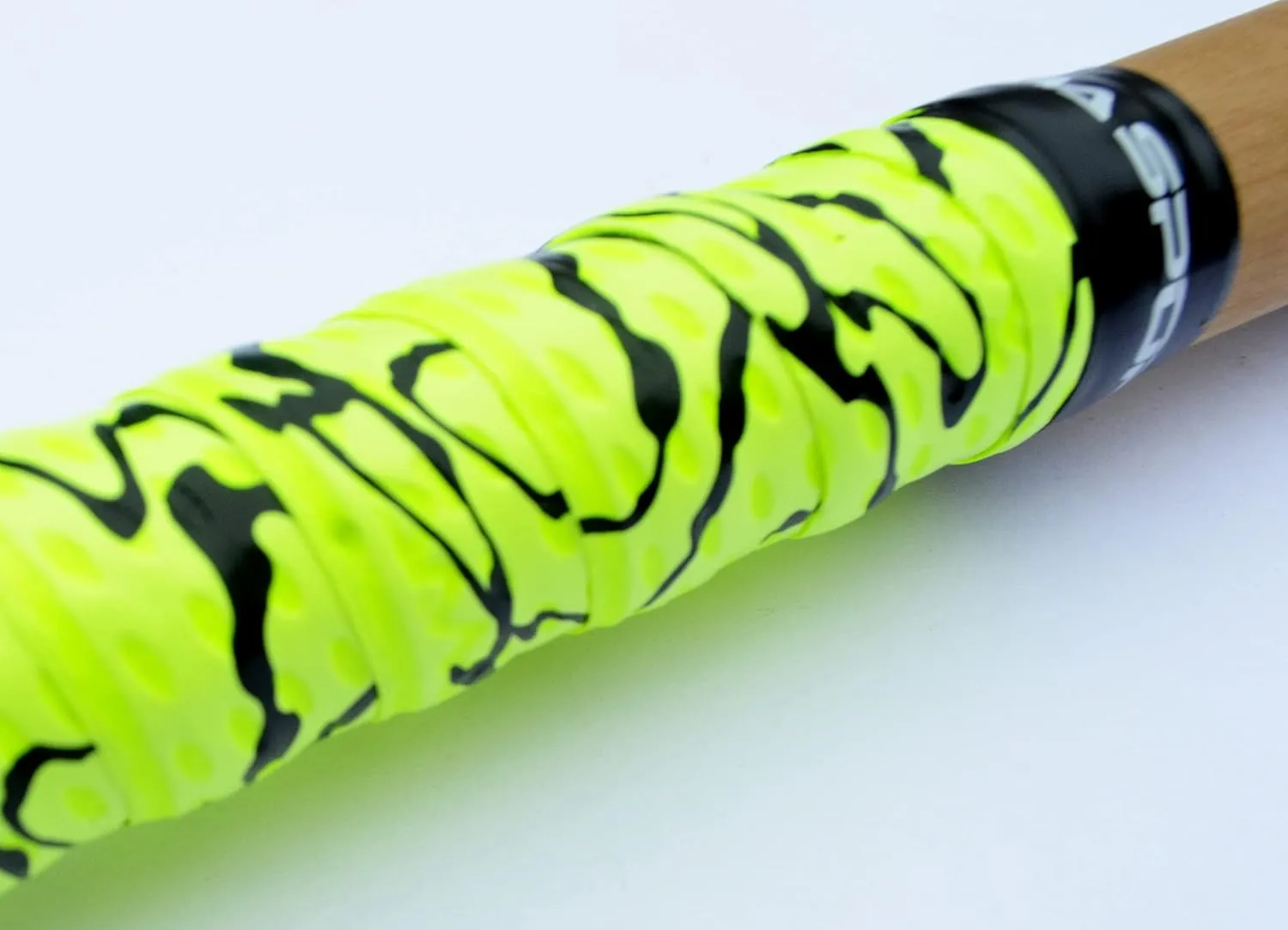 Baseball Bat Grip Tape AMA Sport Grip & Rip Cushioned Softball 1.10mm Grip Tape (Neon Yellow/Black)