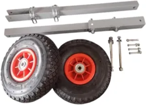 Boat Launching Wheels Boat Launching Trolly Portable Wear Resistant Heavy Duty Marine Hardware for Inflatable Boats Yacht