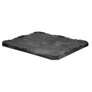 Buckhorn 48x45" Structural Foam Bulk Container Lid, Black (for BN & BR bulk boxes)