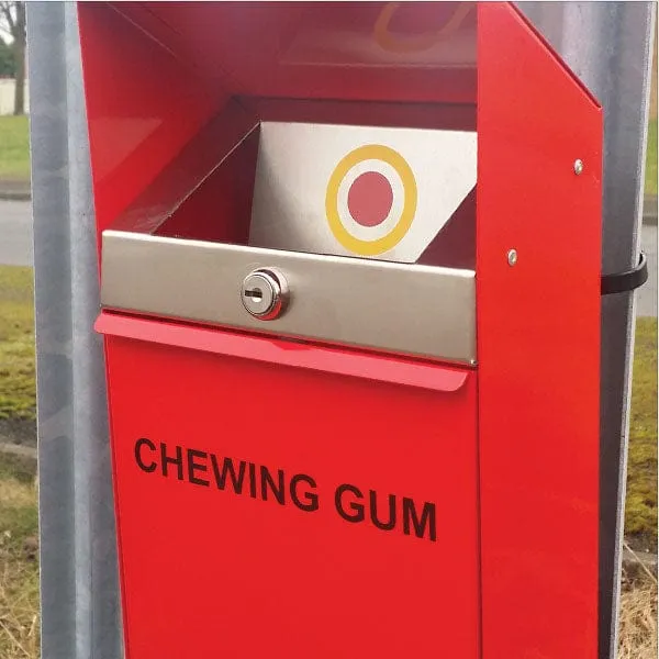 Bulls Eye Gum Disposal Bin - 2.8 litre