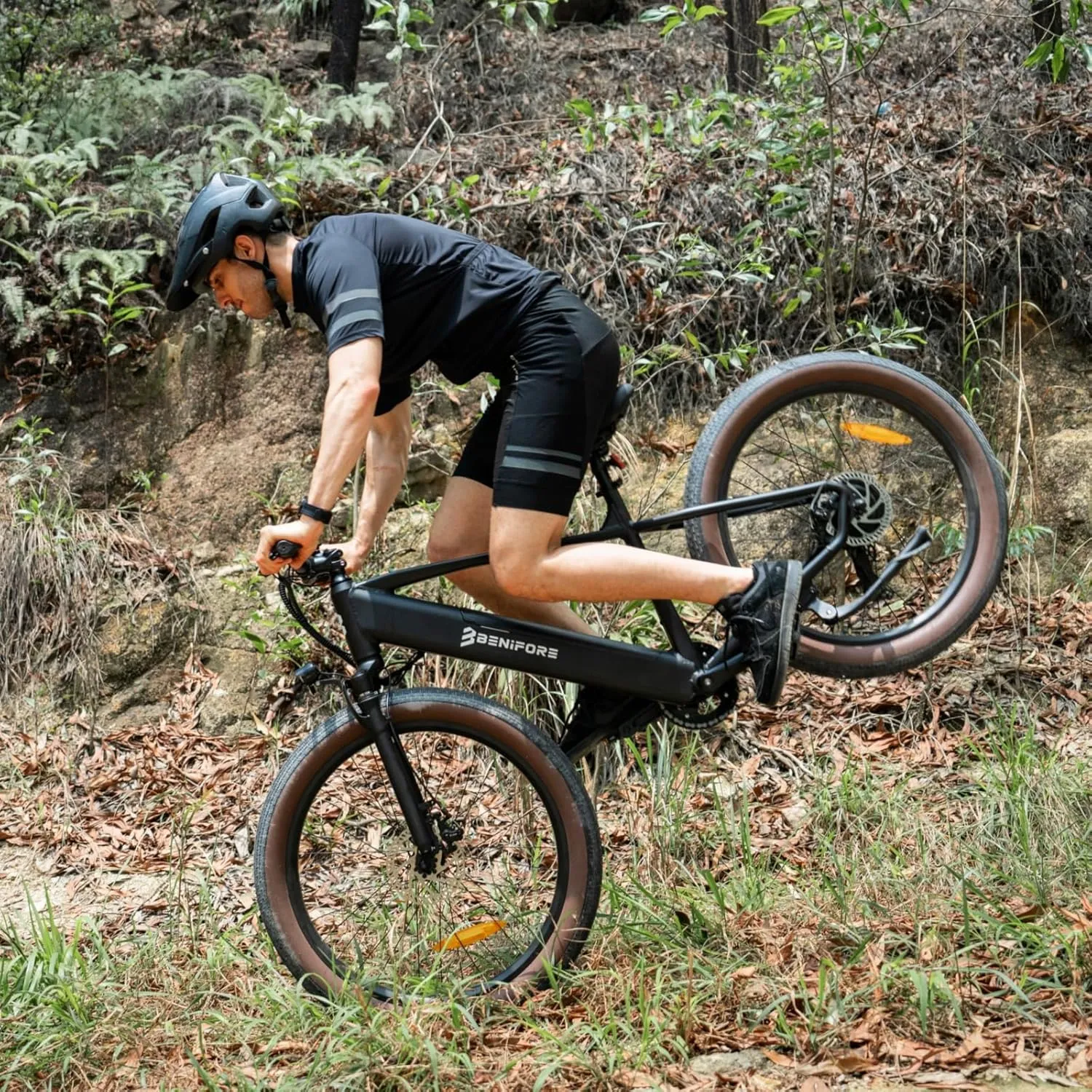 C26 Electric Bike for Adults, Ebike 1000W Peak, 60 Miles, 48V 15Ah Removable Battery, 7-Speed, 26''3" Fat Tire E-Bike, UL Certified