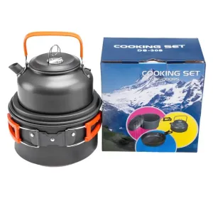 Camping Cookware Set Aluminum Nonstick for Hiking BBQ Picnic