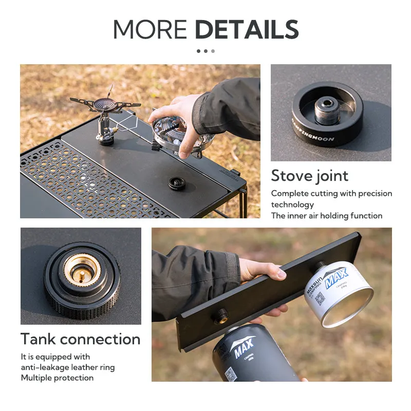 CampingMoon Half Double Burner Stove