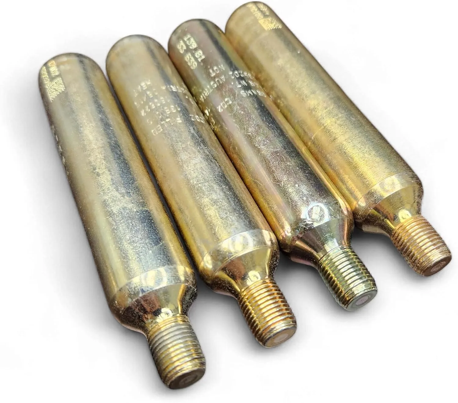 CO2 Rearming Cylinder for Inflatable Jackets Life Vests Waist Belt Personal Flotation Device PFD-Rearming Accessories 1/2-inch Replacement 33 Gram Thread CO2 Cartridges - 4 Pack