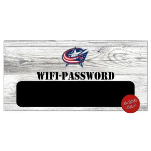 Columbus Blue Jackets Wifi Password 6x12 Sign