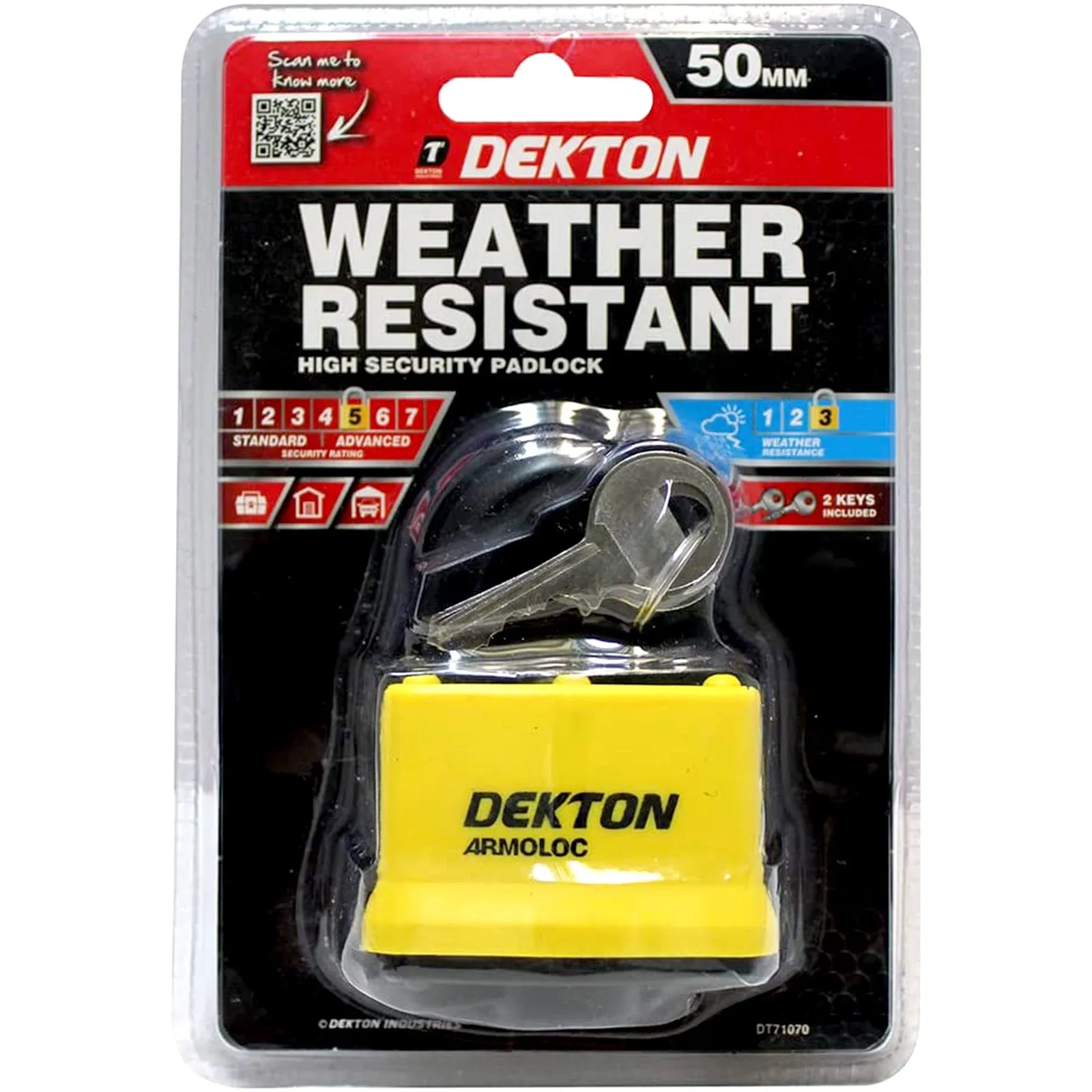 Dekton Weather-Resistant Padlock