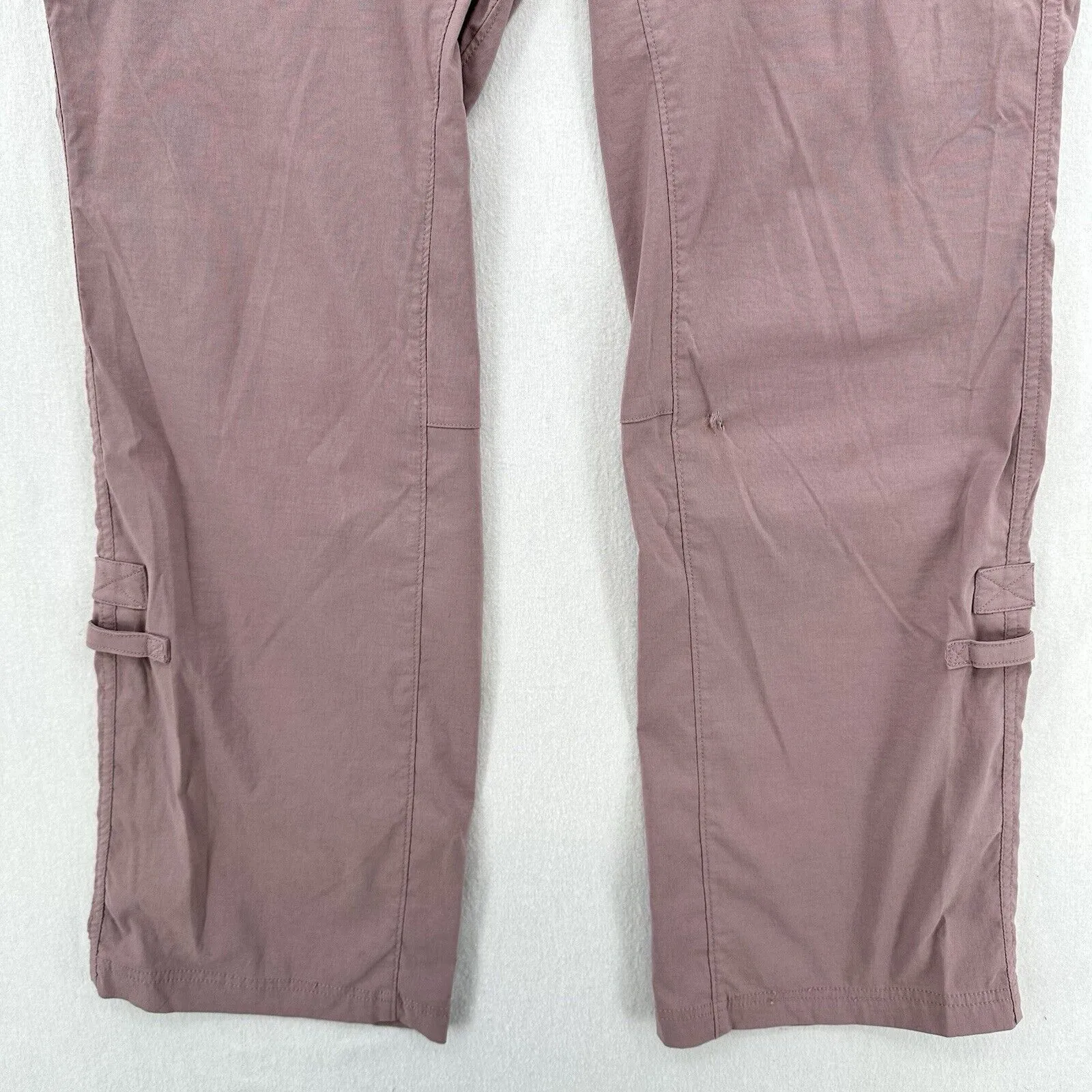 Duluth Trading Pants 16x33 Dry On The Fly Convertible Pink Hiking Roll Up *Flaw