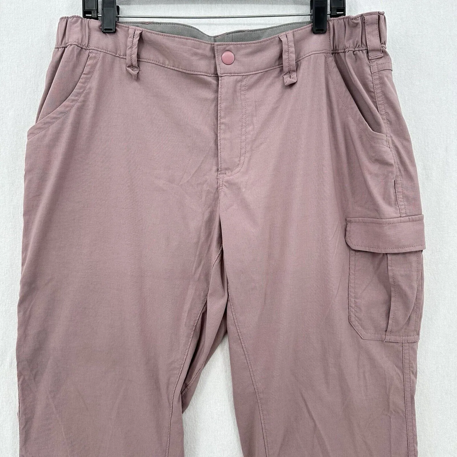 Duluth Trading Pants 16x33 Dry On The Fly Convertible Pink Hiking Roll Up *Flaw