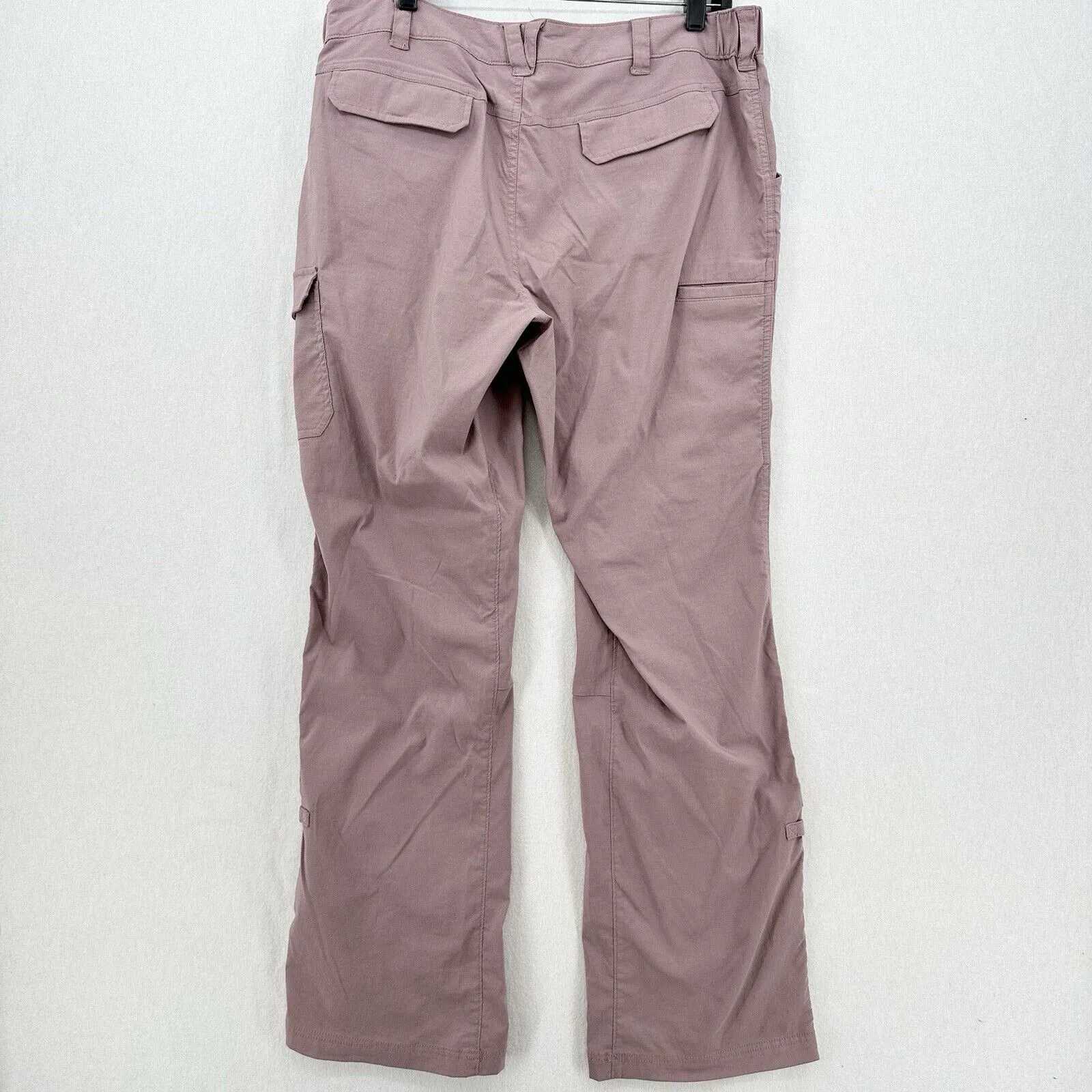 Duluth Trading Pants 16x33 Dry On The Fly Convertible Pink Hiking Roll Up *Flaw