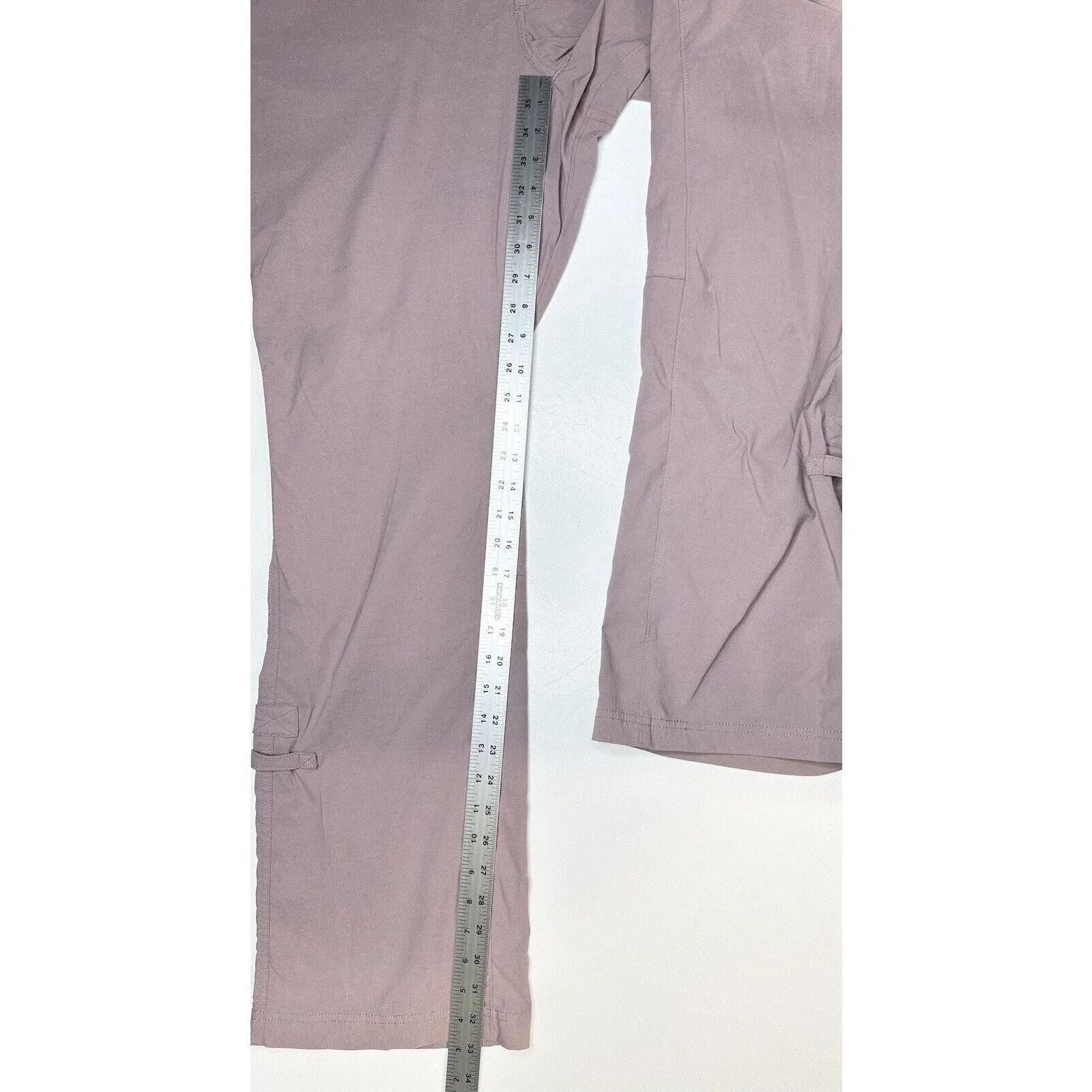 Duluth Trading Pants 16x33 Dry On The Fly Convertible Pink Hiking Roll Up *Flaw
