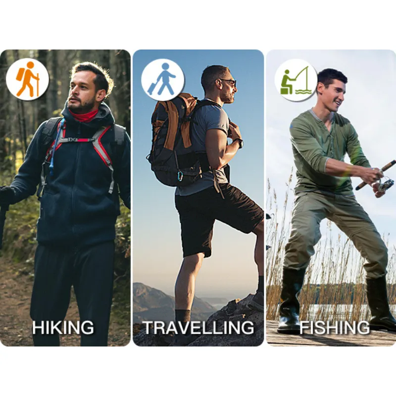 FALCON Men's Outdoor Convertible Hiking Pants