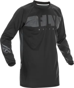 FLY RACING WINDPROOF JERSEY BLACK/GREY SM 370-8010S