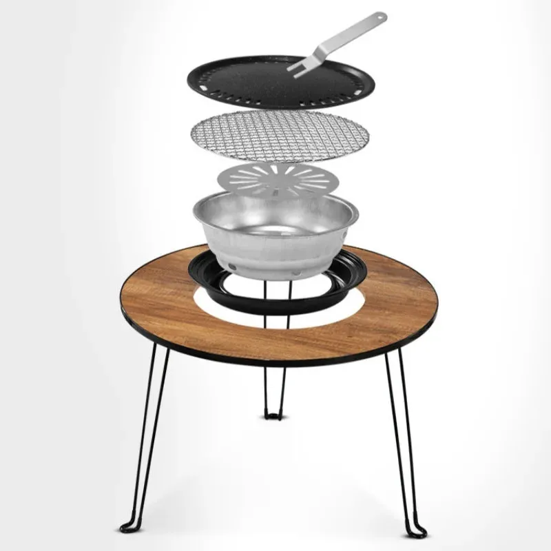 Folding Campfire Grill Table