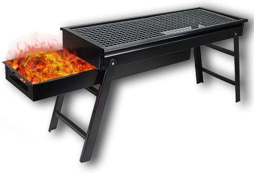 Folding Portable BBQ Grill Set for Outdoor/Home