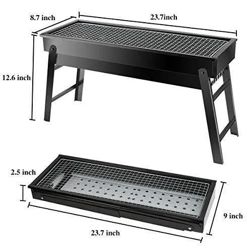 Folding Portable BBQ Grill Set for Outdoor/Home