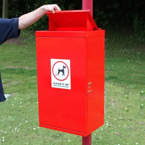 Front Opening Dog Bin With Chute