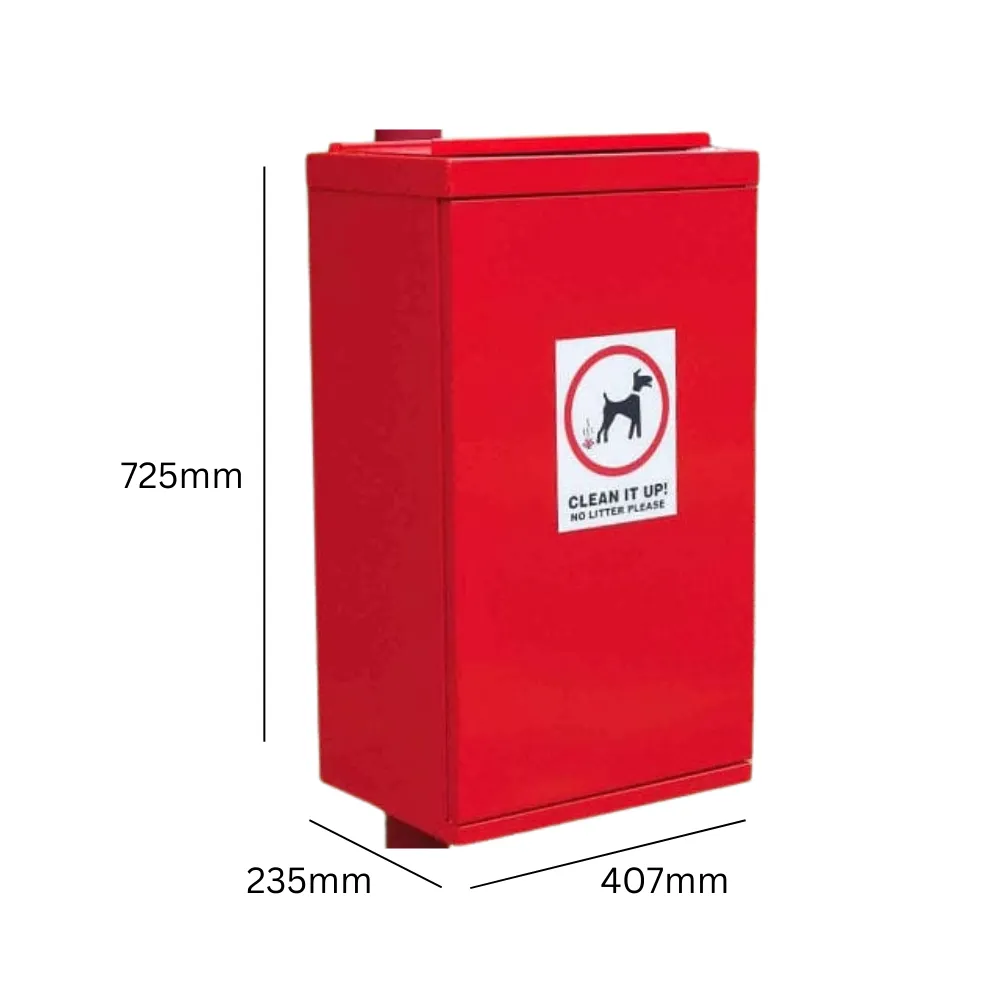 Front Opening Dog Bin With Chute