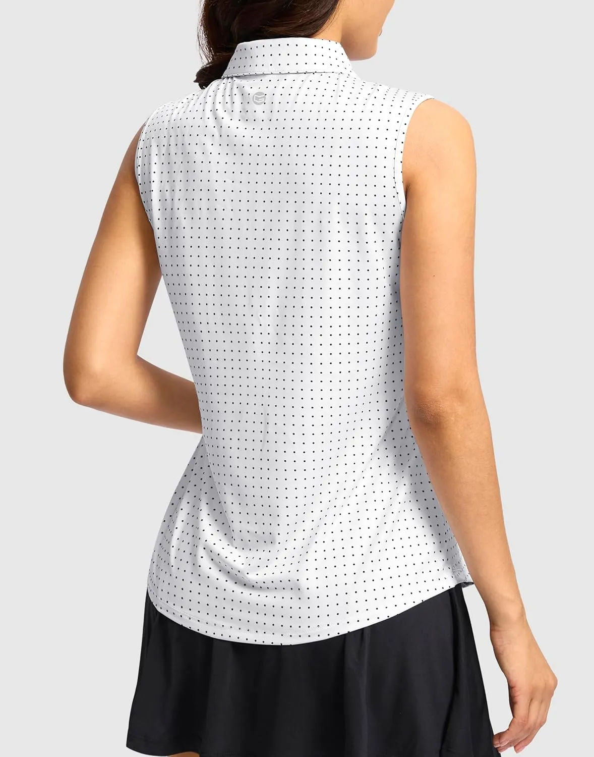 G Gradual Women's Golf Shirts Lightweight 1/4 Zip Collared Tank Top Sleeveless Polo Shirts for Tennis Pickleball Casual