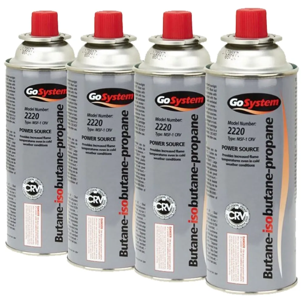 Go System Bayonet Gas Canister (227g)(4 Per Pack)