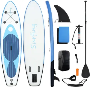 Inflatable Stand Up Paddle Board with SUP Paddle Boards Accessories,Waterproof Bag,Pump,Retractable Propeller,Ultra-Light ISUP for Adult