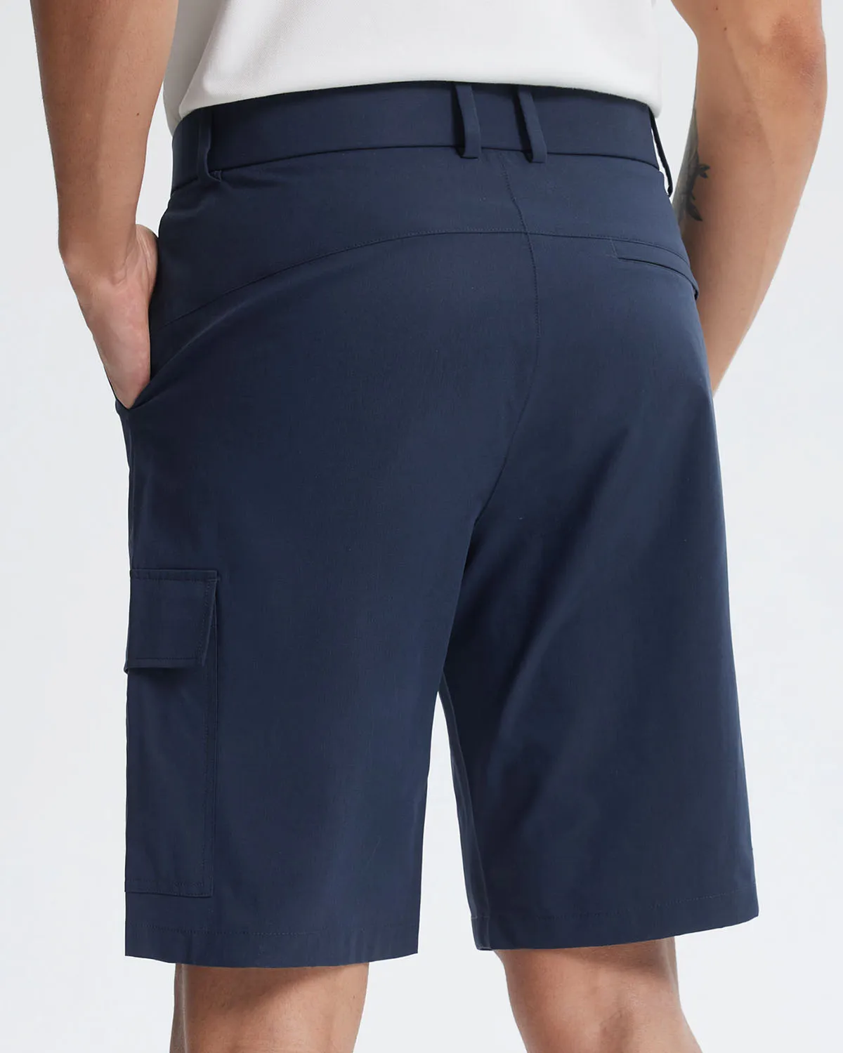 Libin Men's Stretch Multiply Pockets Casual Shorts 10"