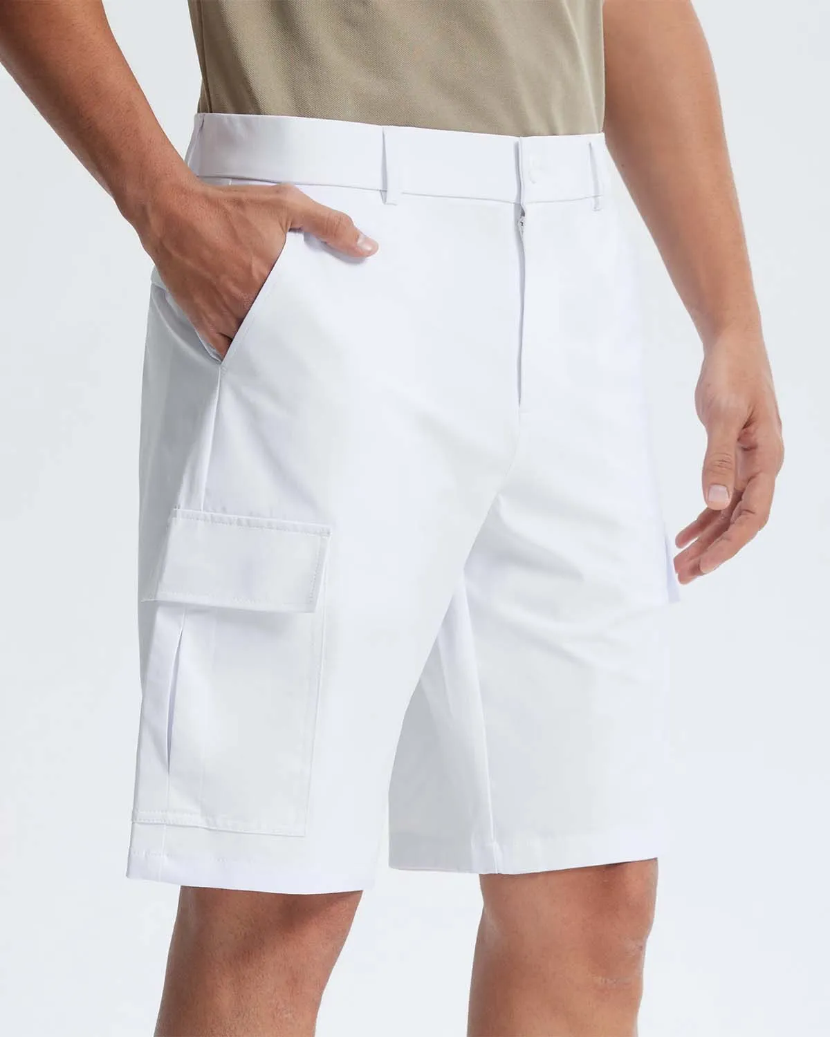 Libin Men's Stretch Multiply Pockets Casual Shorts 10"