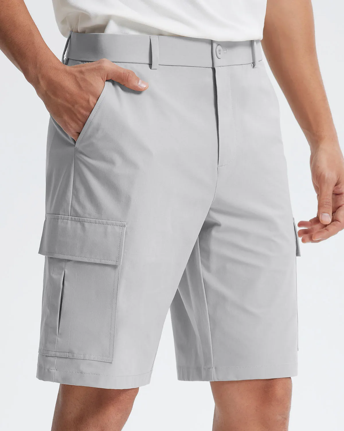 Libin Men's Stretch Multiply Pockets Casual Shorts 10"