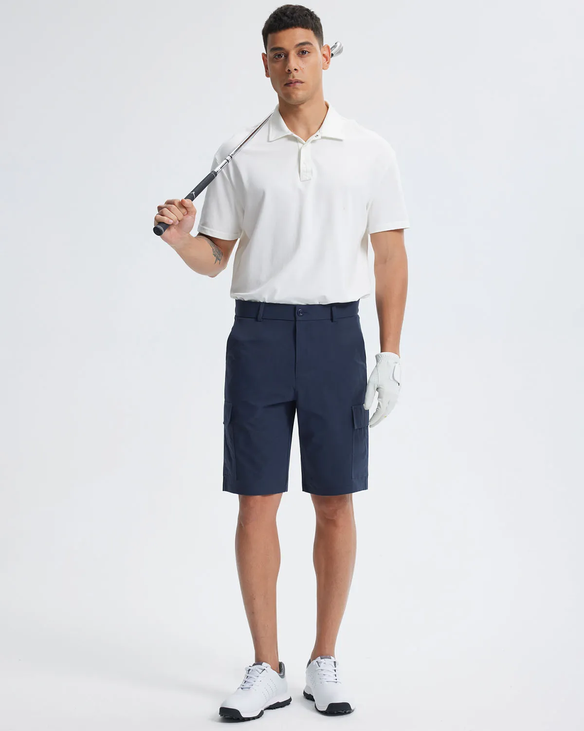 Libin Men's Stretch Multiply Pockets Casual Shorts 10"