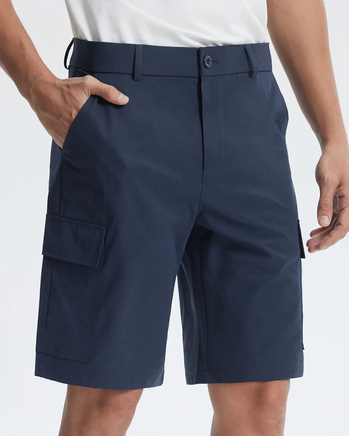 Libin Men's Stretch Multiply Pockets Casual Shorts 10"