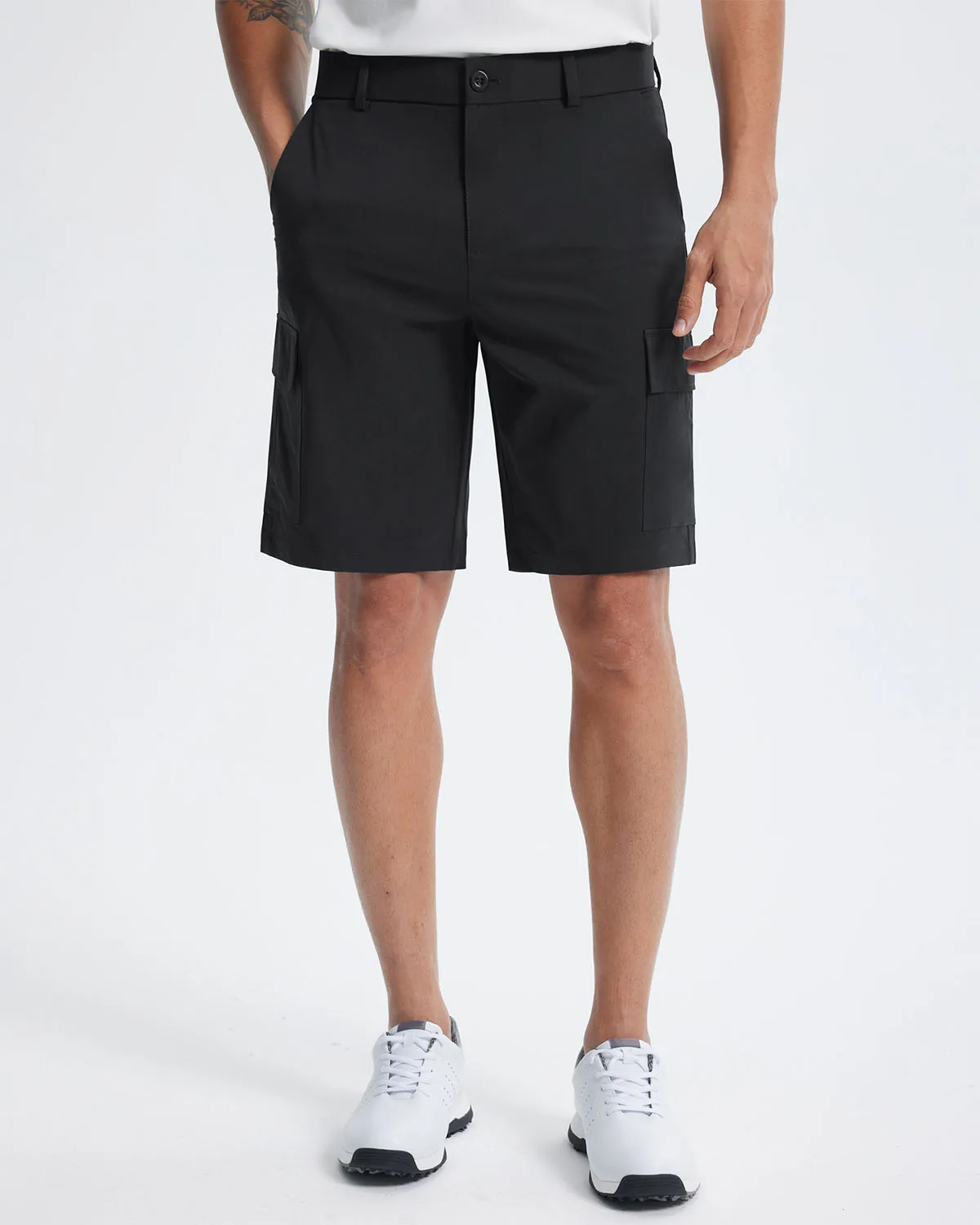 Libin Men's Stretch Multiply Pockets Casual Shorts 10"