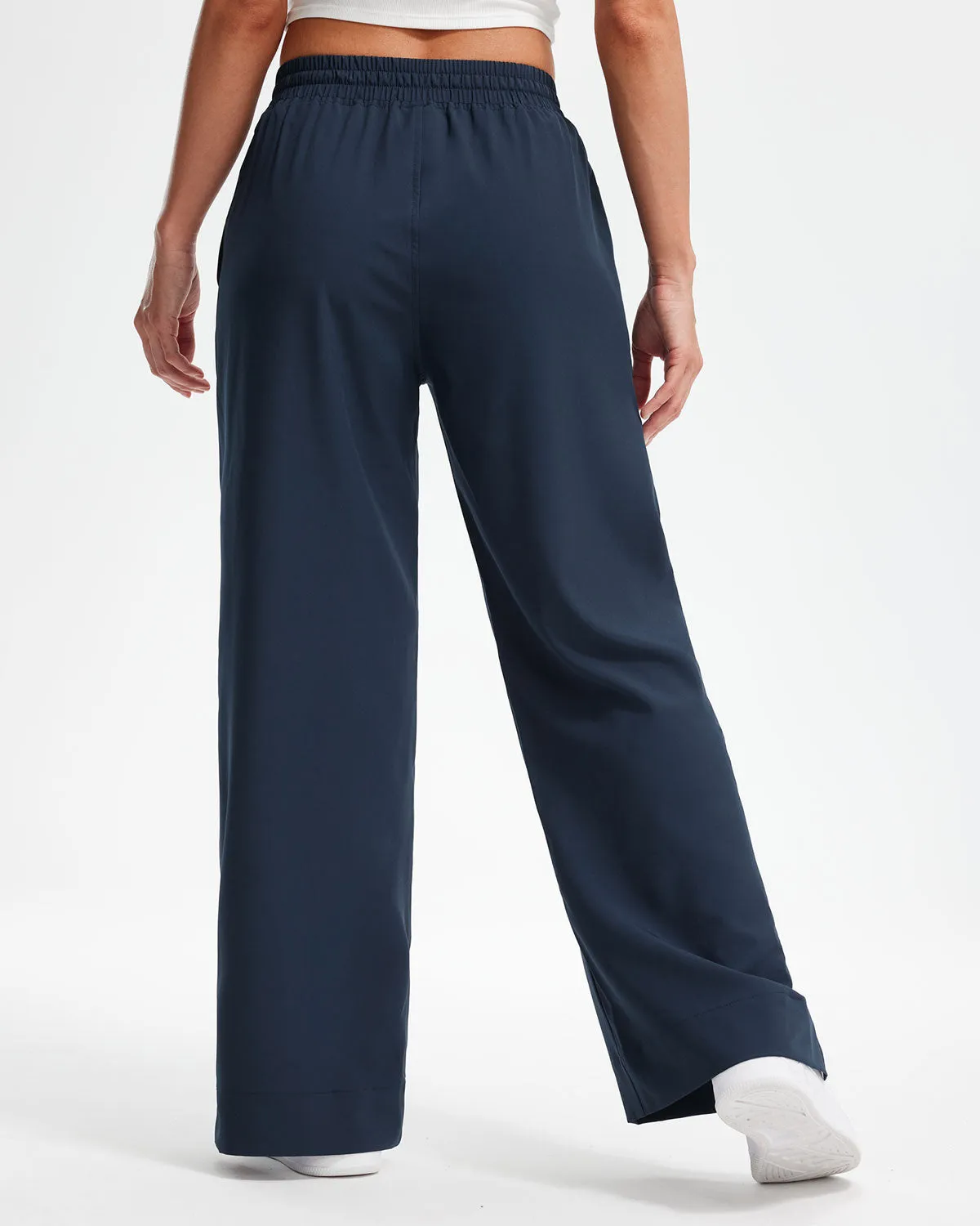 Libin Women's 27" High Waist Loose Casual  Wide Leg Pants