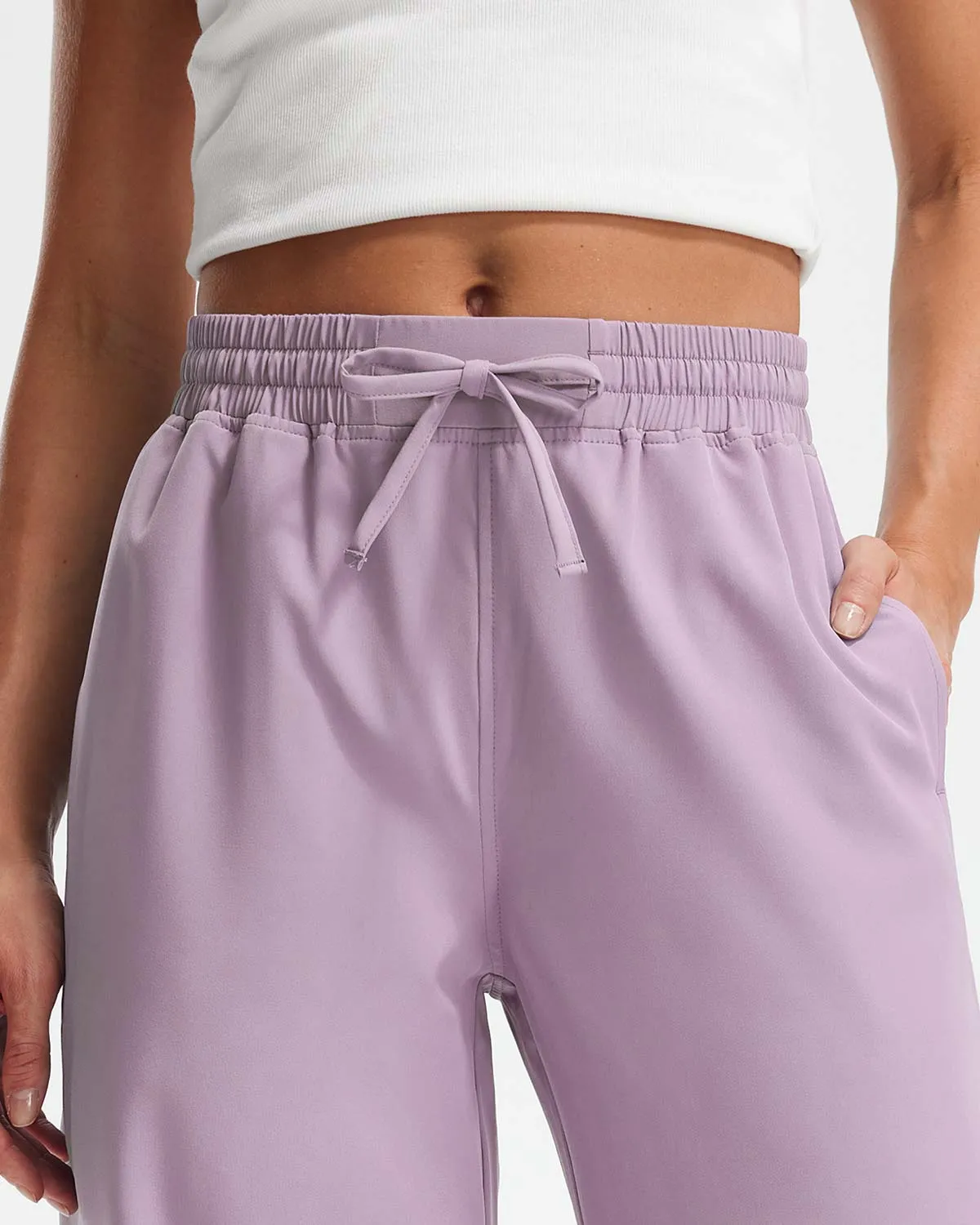 Libin Women's 27" High Waist Loose Casual  Wide Leg Pants