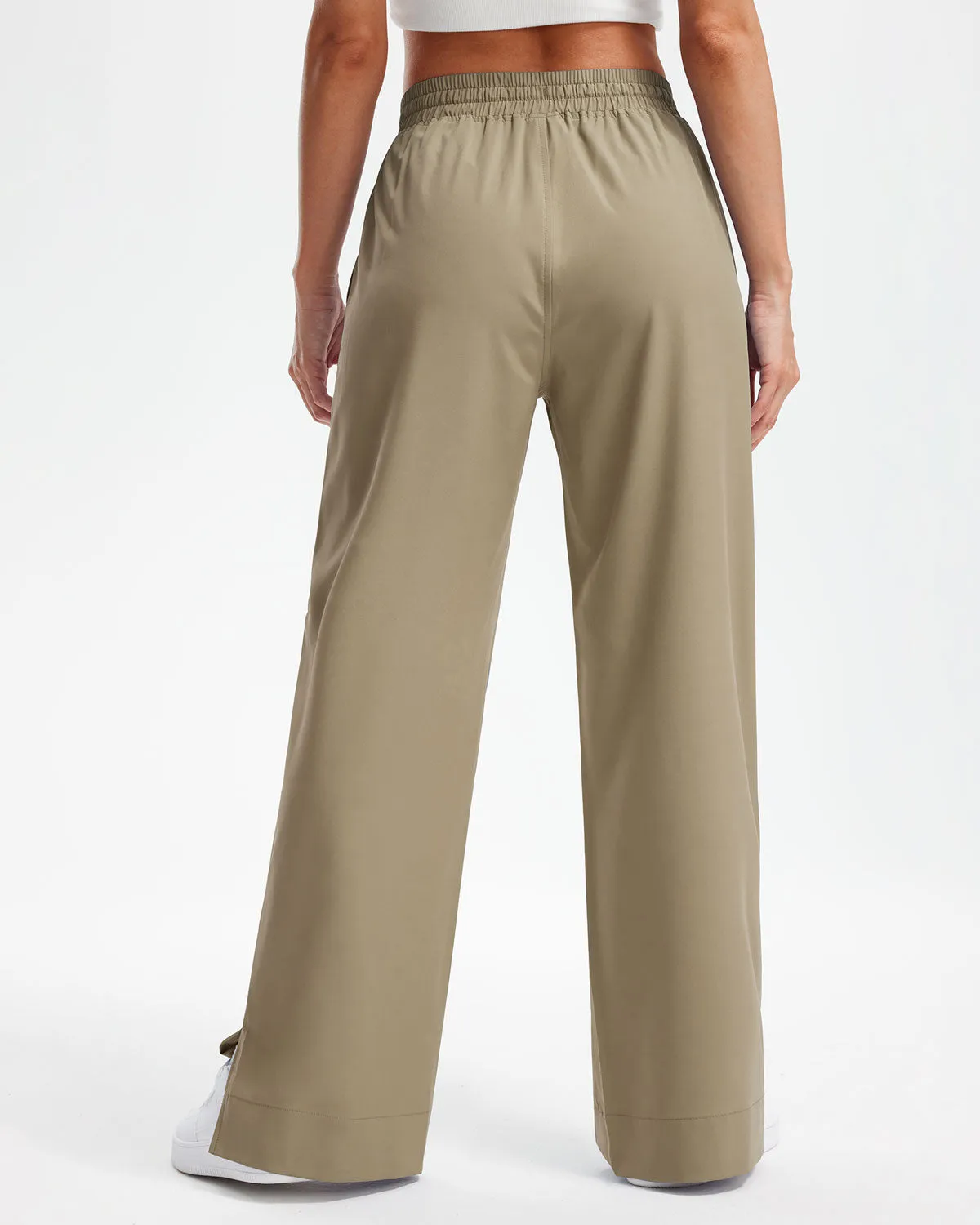 Libin Women's 27" High Waist Loose Casual  Wide Leg Pants