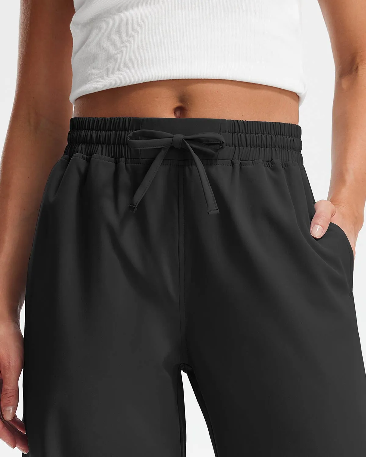 Libin Women's 27" High Waist Loose Casual  Wide Leg Pants