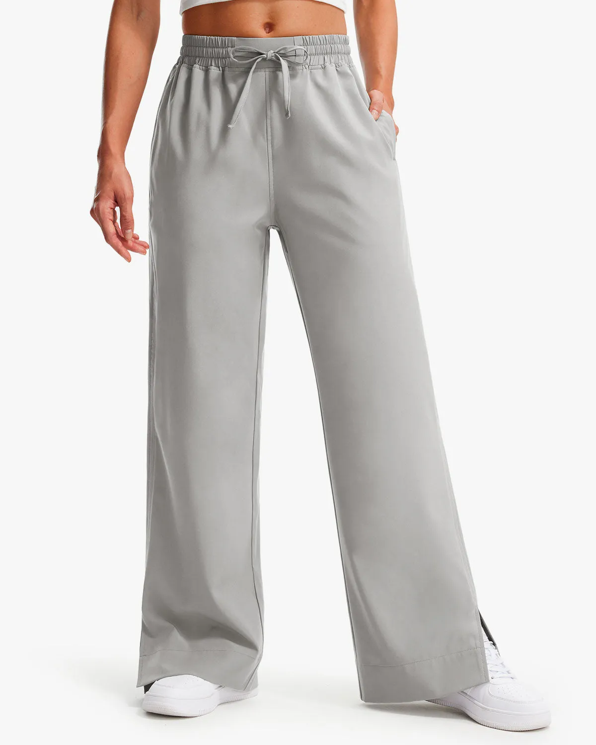 Libin Women's 27" High Waist Loose Casual  Wide Leg Pants