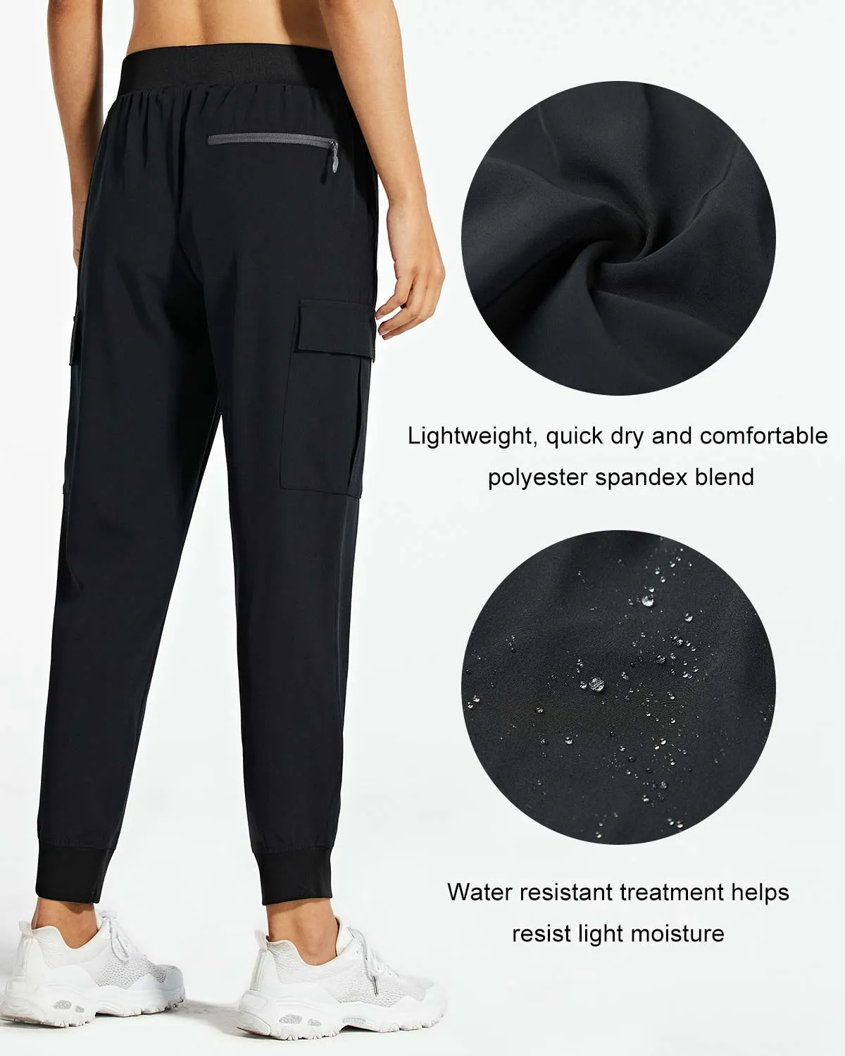 Libin Women's 29-31" Tall Lightweight Cargo Joggers