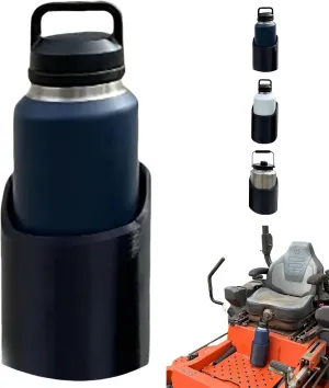 Magnetic Bottle Holder, Big Magnetic Bottle Mounts for 46, 50, 64 Oz, Heavy Duty Magnetic Drink Holder, Portable Magnetic Drink Holder for Tractor Fridge Yacht RV Forklifts Bus Lawnmower Truck (46oz)