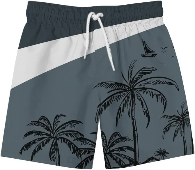 Men's Beach Shorts with Elastic Waistband Vacation & Summer Outdoor Activities