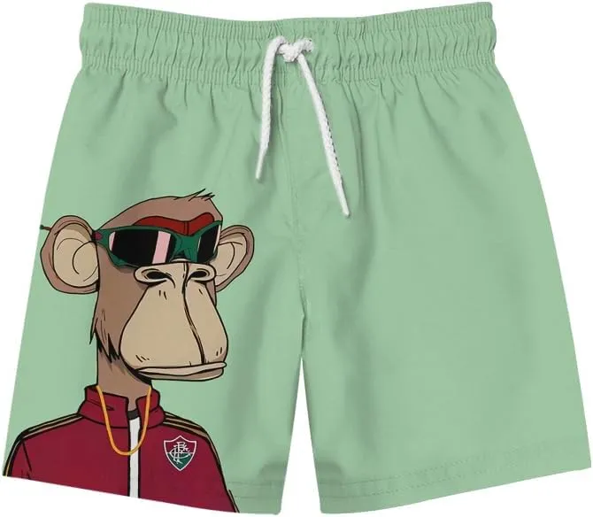 Men's Beach Shorts with Elastic Waistband Vacation & Summer Outdoor Activities