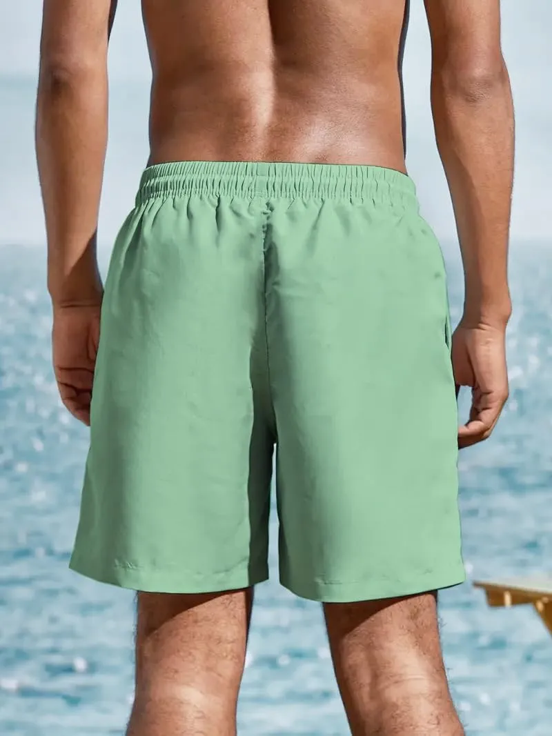 Men's Beach Shorts with Elastic Waistband Vacation & Summer Outdoor Activities