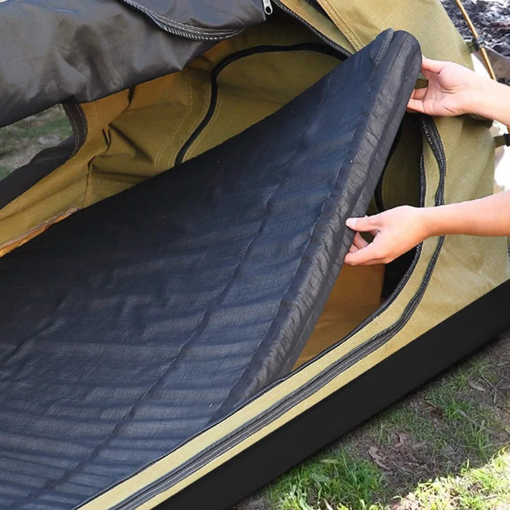 Mountview King Single Swag Camping Swags Canvas Dome Tent Free Standing Grey