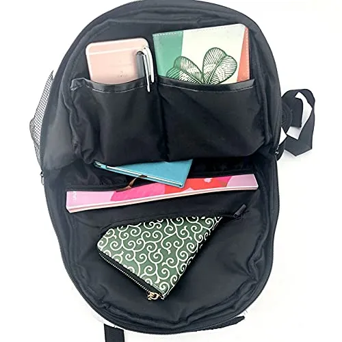 Multi leisure backpack,Samurai Warrior Tattoo Design Hand Pencil Dra, travel sports School bag for adult youth College Students