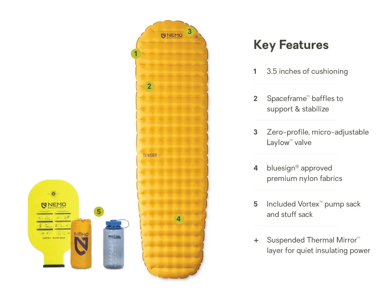 Nemo - Tensor Trail Ultralight Insulated Sleeping Pad - Regular Mummy
