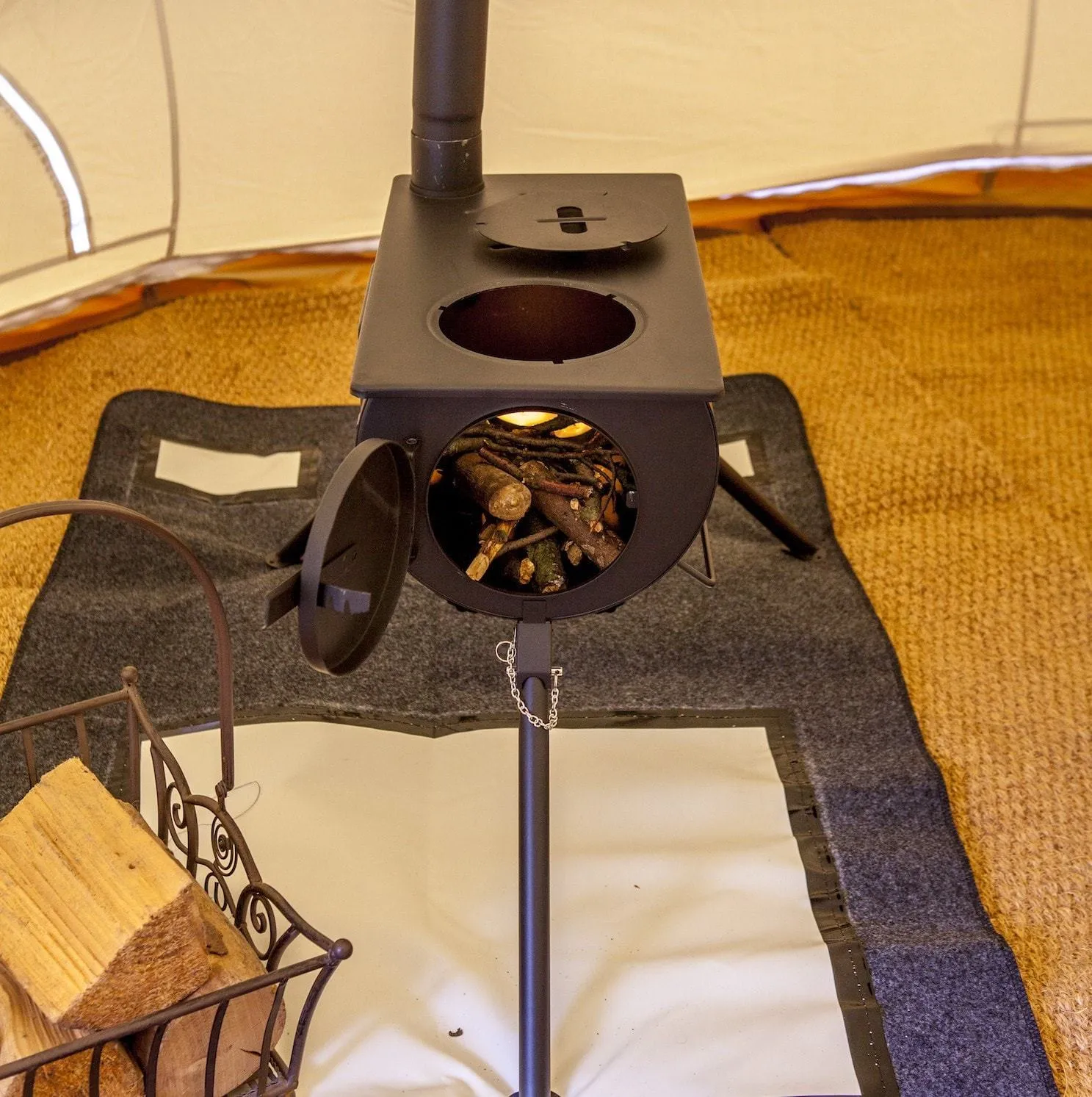 Outbacker® Pioneer Portable Tent Stove | Window | 2.5kw 10kg