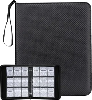 Premium 9-Pocket Card Binder  720 Collection Binder Folder Card Album Card Holder Fit for MTG Football Play Cards (Black, 9 Pocket)