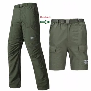 Quick Dry Detachable Cargo Pants   Belt
